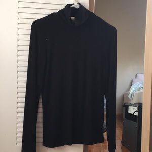 H&M Black Ribbed Turtleneck.